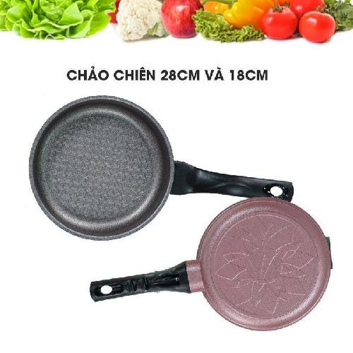 Seoulcook (E) [Chính Hãng] Chảo Ecoramic công nghệ Hàn Quốc chống dính 18cm