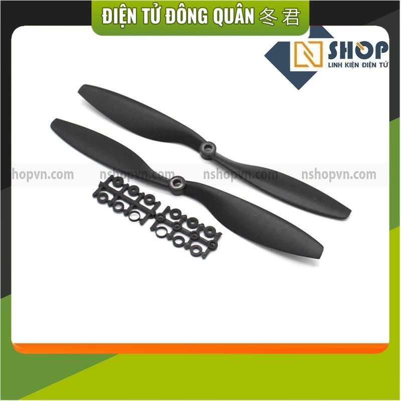 Cặp cánh quạt 1045 kèm các vòng chuyển trục cho động cơ trục 3mm 4mm 5mm 6mm 7.8mm [ĐIỆN TỬ]