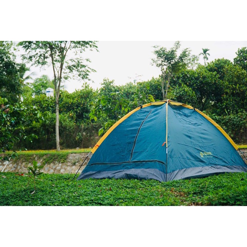 Lều cắm trại phượt du lịch 2 -3 người cao cấp cửa 2 lớp chống thấm nước, chống muỗi, dễ dàng gấp gọn tiện lợi