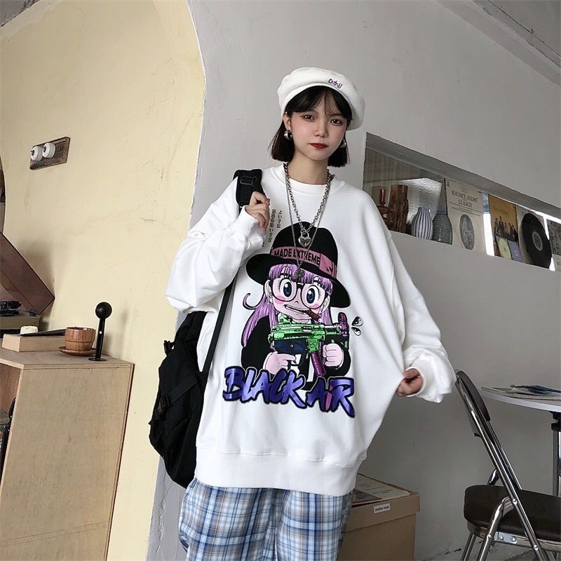 Áo nỉ bo cô bé black