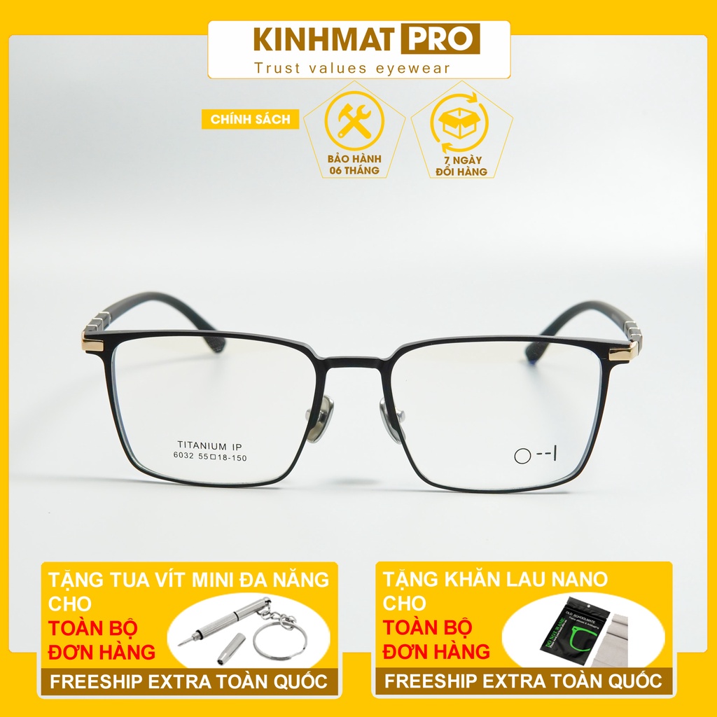 Gọng kính Zero to one 66302 chất liệu IP-Titanium cao cấp Kính mắt Pro