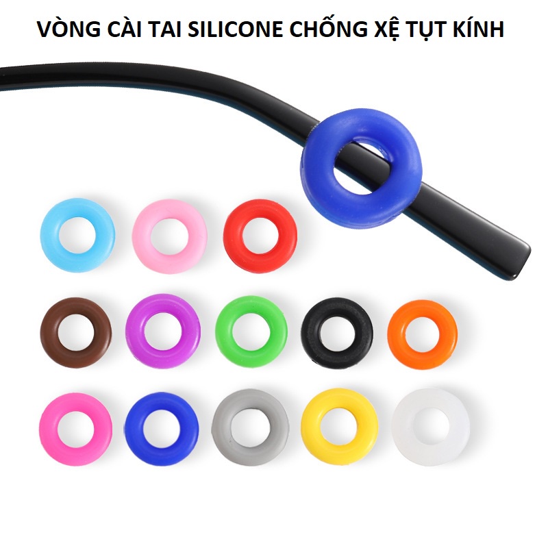 Vòng cài tai silicone mềm mại, đàn hồi với thiết kế công thái học thông minh chống xệ tụt, rơi kính (1 cặp)