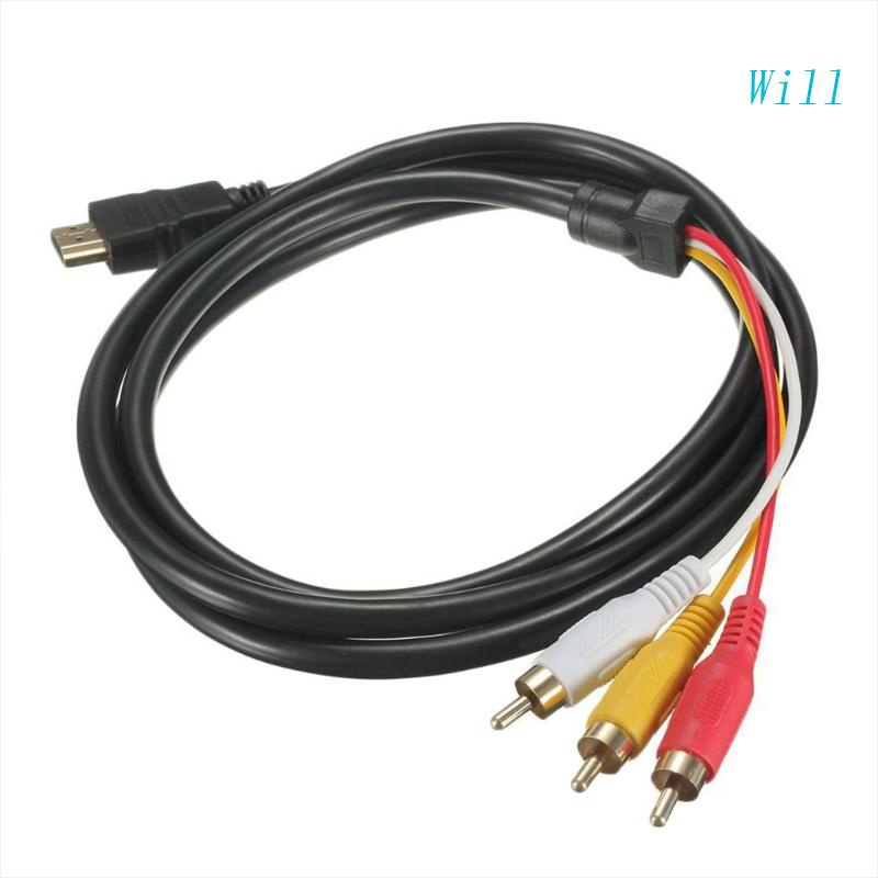 Cáp ChuyểN ĐổI HDMI 1.5m / 5ft Sang 3RCA AV