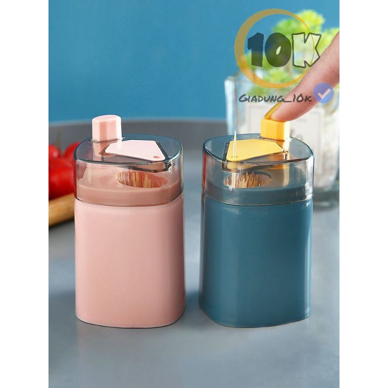Hộp đựng tăm tự động, hũ tăm nhấn nút lấy tăm tiện lợi (@6)