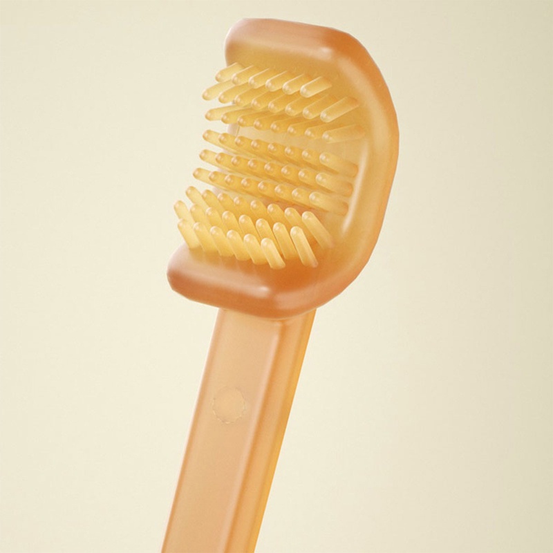 Bàn Chải Đánh Răng Bằng Silicone Kèm Vỏ Bọc Cho Bé