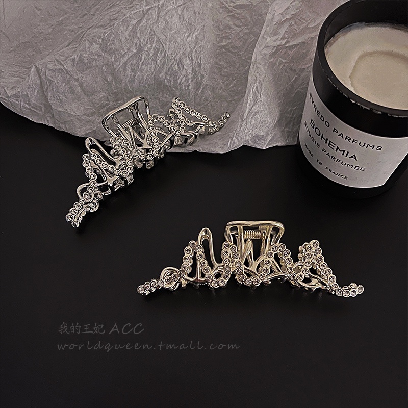 Kẹp Tóc Kim Loại Phối Dây Xích Dài Kiểu Hàn Quốc Thời Trang Cho Nữ