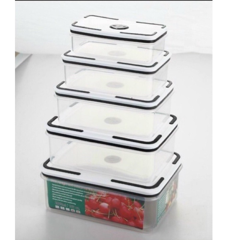 Bộ 5 Hộp Nhựa Đựng Thực Phẩm, Hộp Đựng Thức Ăn