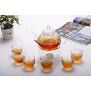 Bộ ấm trà thuỷ tinh 600ml
