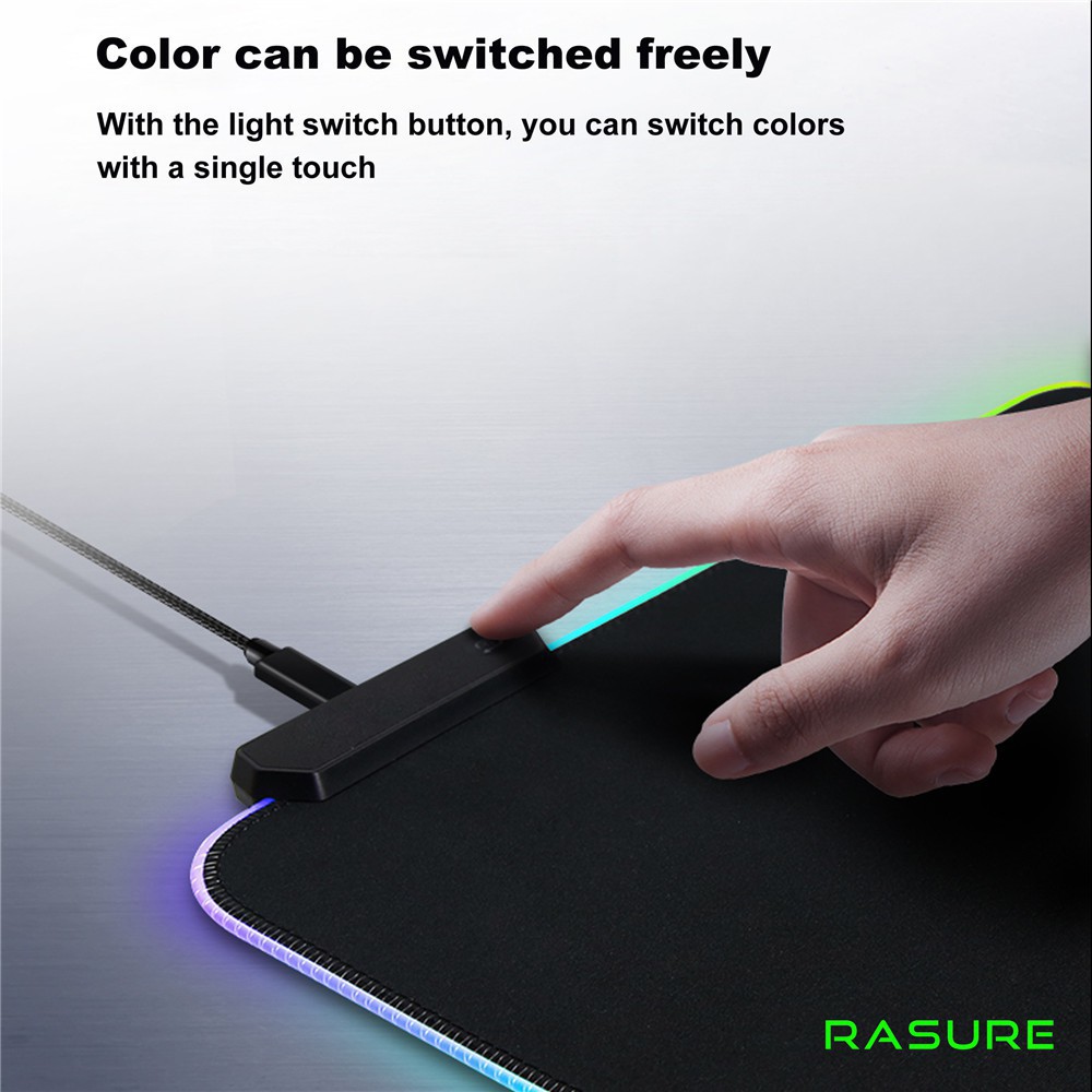 Lót chuột Led RGB chính hãng Rasure ♥️Freeship♥️ Miếng lót chuột gaming Led rgb RS-02