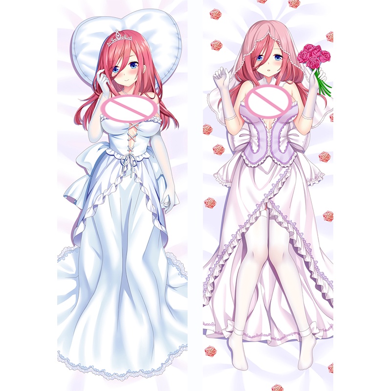 Vỏ Gối Hai Mặt 60x180cm In Họa Tiết Hoạt Hình Anime Nakano Miku Dakim Sakura 3D
