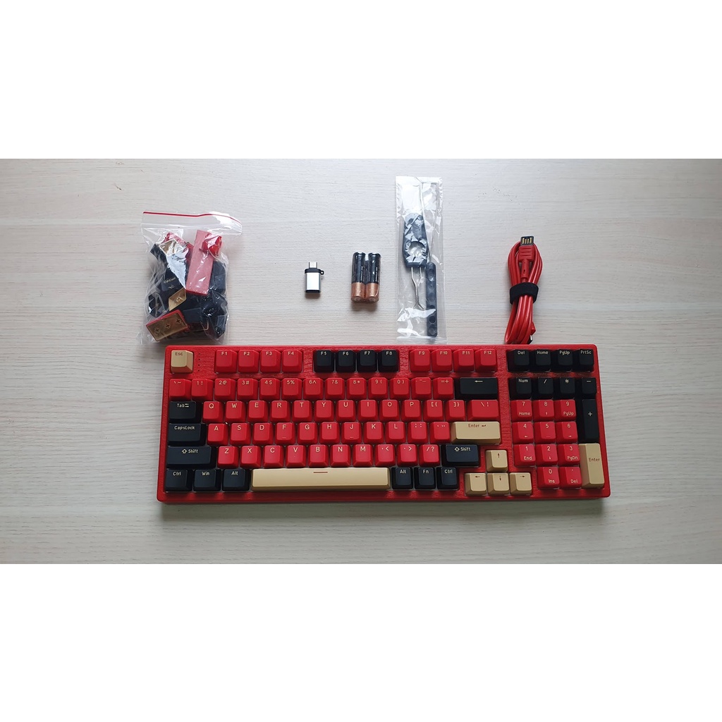 Bàn Phím Cơ Hello Ganss HS98T RGB - 3 Modes Gateron Pro Yellow Chính Hãng BH 1 Năm