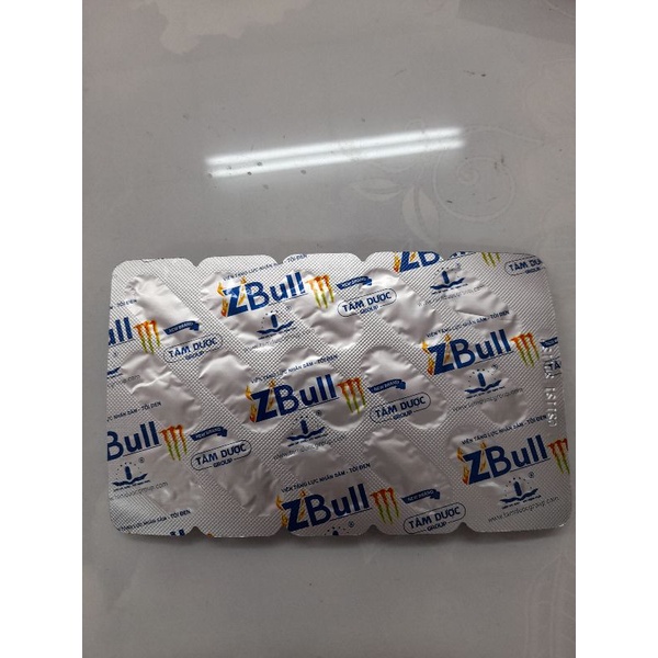 Viên uống tăng lực nhân sâm tỏi đen Zbull_Tăng cường thể lực,minh mẫn tỉnh táo tức thì.Vỉ 15 viên/hộp 60 viên