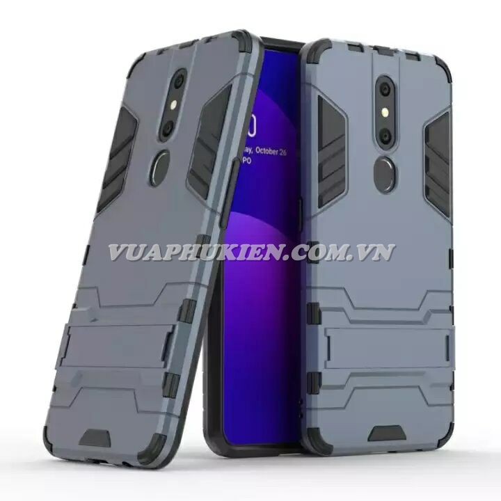 Ốp lưng Iron Man chống sốc cho Oppo F11 Pro, F11, F9, F7, F5, F3, A3s, Neo 9s, A39, A83, F7 Youth - Có chân dựng máy