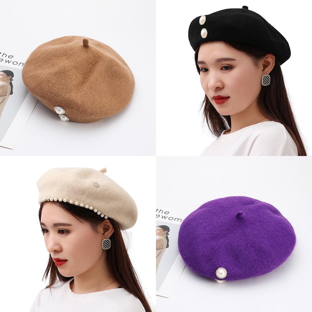 Nón Beret Màu Trơn Thời Trang Thu Đông Cho Nam