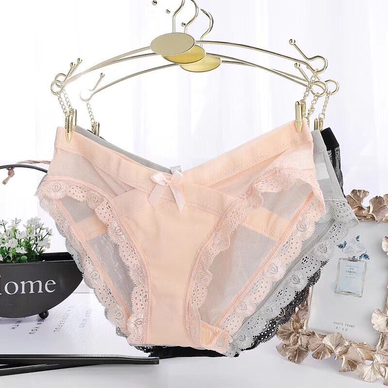 Quần lót nữ, quần lót phối ren chéo đẹp sexy quyến rũ Q006 | BigBuy360 - bigbuy360.vn