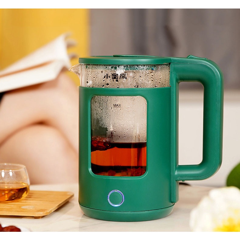 Ấm Siêu Tốc Thủy Tinh 1,8L - 2,3L Công Suất Lớn 1500W -  Ấm Đun Nước Pha Trà Siêu Nhanh Bảo Hành 6 Tháng LV001