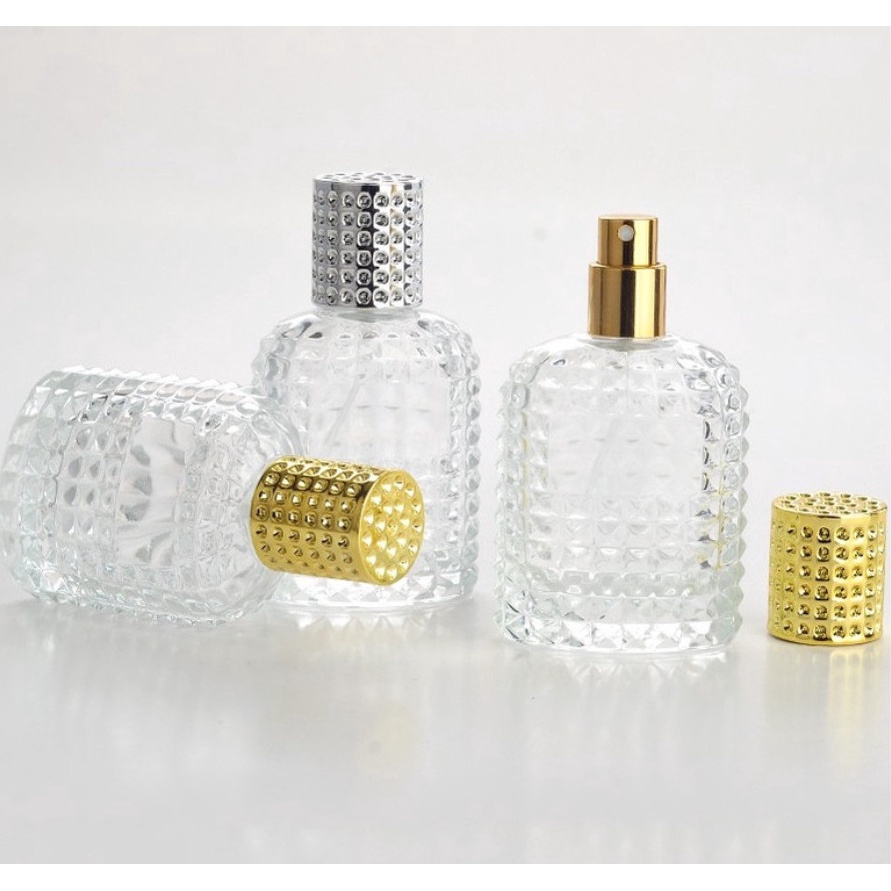 Chai,lọ Đựng Nước Hoa Thủy tinh Vân Kim Cương Dung Tích (30ml-50ml)