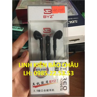 TAI NGHE BYZ- MÀU ĐEN - DÂY DẸP NGHE PASS CHUẨN VÀ RẤT ÊM