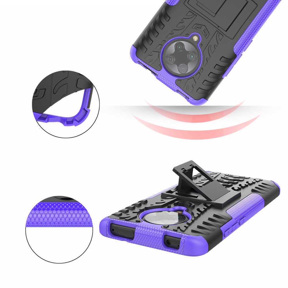 Ốp điện thoại bằng PC cao su cứng chống sốc cho Xiaomi Redmi Note 9 Pro Max / K30 Pro Zoom