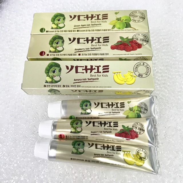 Kem đánh răng hữu cơ Ychie Hàn Quốc cho bé từ 2 tuổi