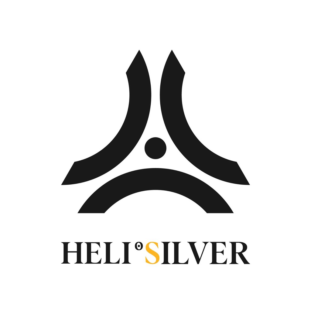 Khuyên tai bạc nam, nữ HeliSilver Dia Rope đá đen S925 KTB185