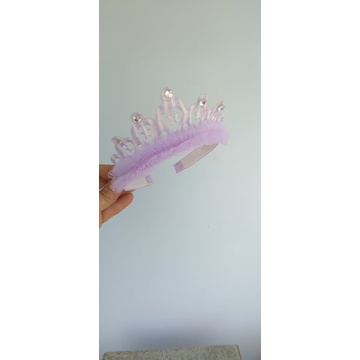 Bờm cài tóc vương miệng đính hạt phối ren lưới cho bé gái thêm xinh xắn , hình thật shop tự chụp