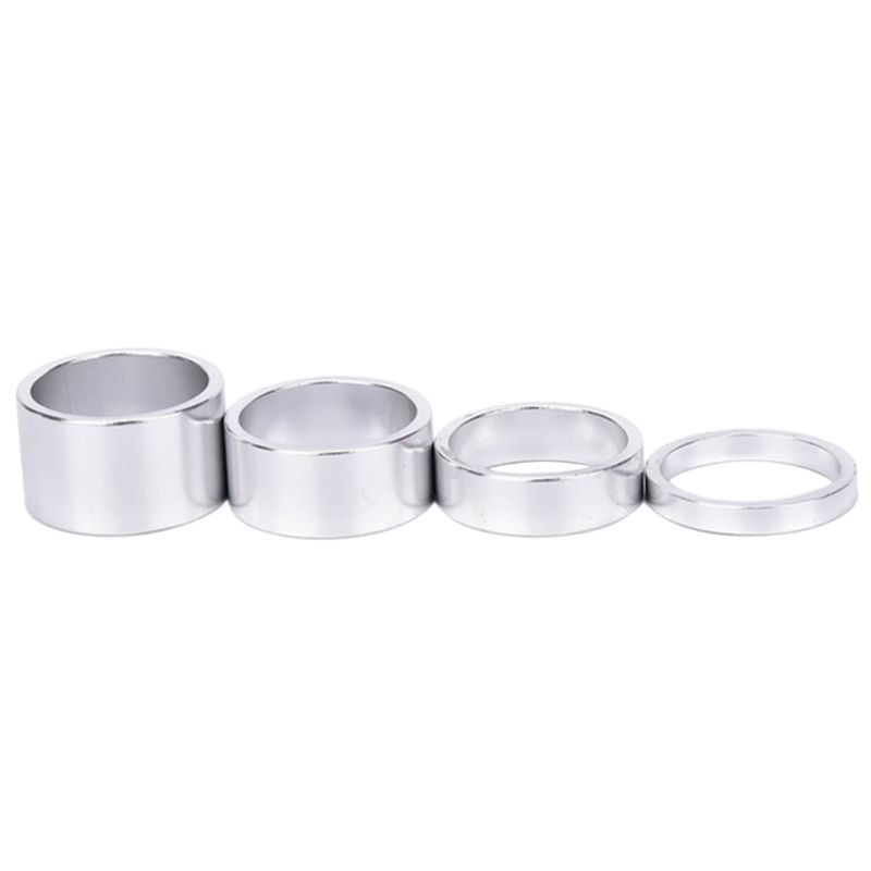 Set 4 vòng đệm cổ xe đạp leo núi / xe đạp đua bằng hợp kim nhôm