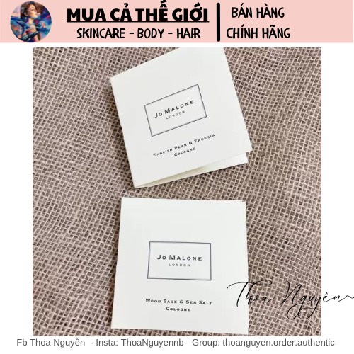 Vial mẫu thử nước hoa Jo Malone