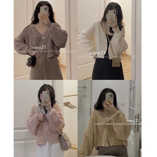 Áo Khoác Cardigan Len Hạt Gạo Dày Dặn Dáng Croptop M0521-Vin_store168