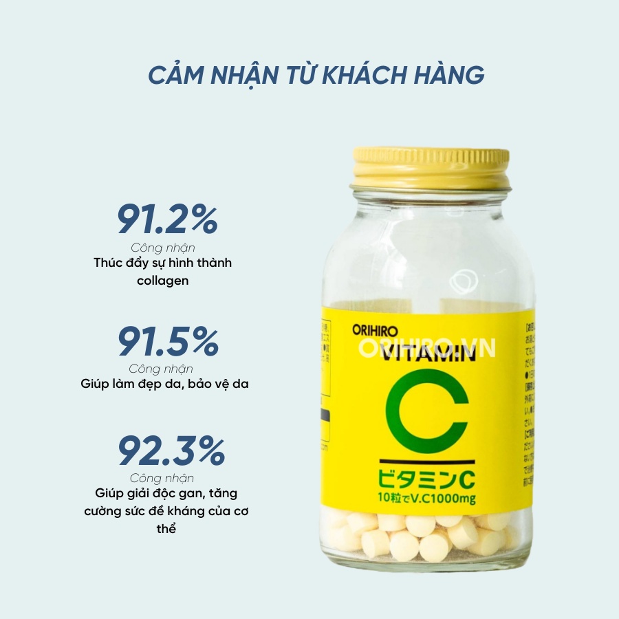 Viên uống Vitamin C Orihiro 300 viên