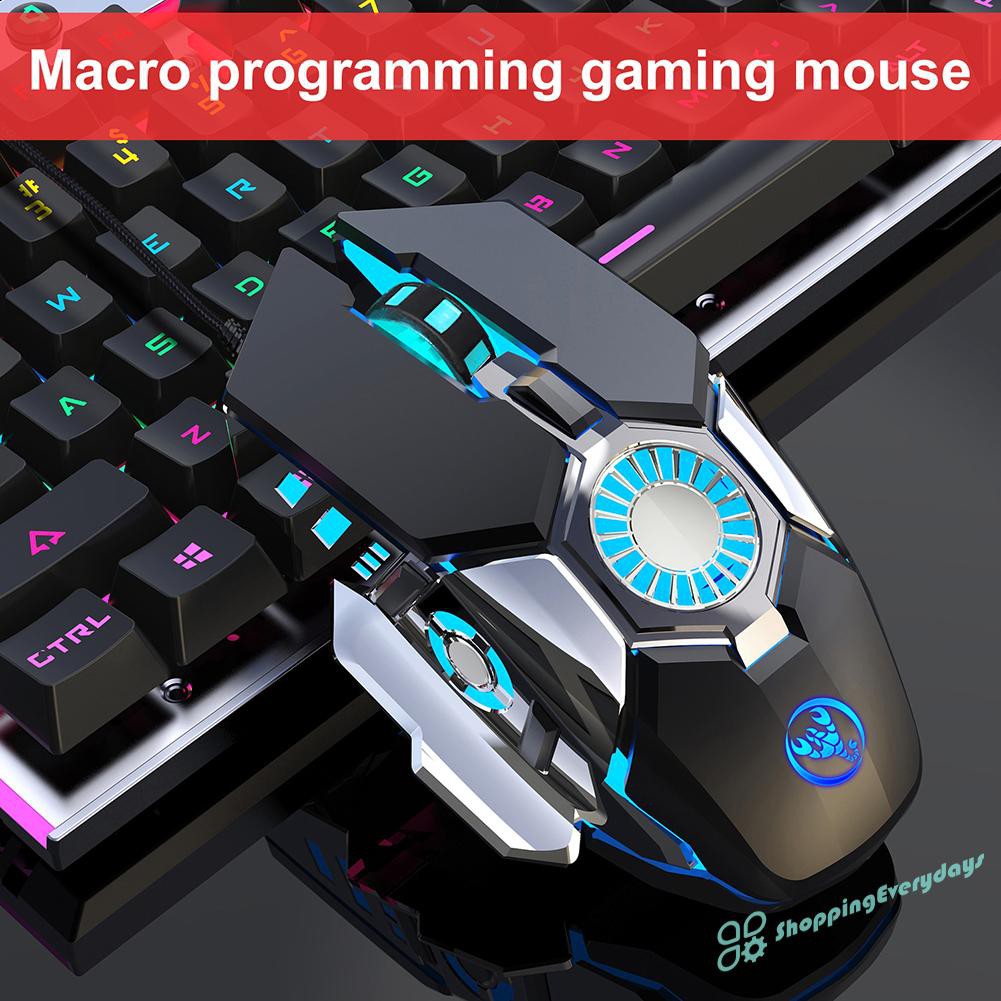 Chuột Gaming Sv Hxsj J700 Có Dây, 7 Màu