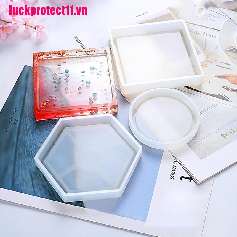 Khuôn đúc resin làm miếng lót ly chất liệu silicone