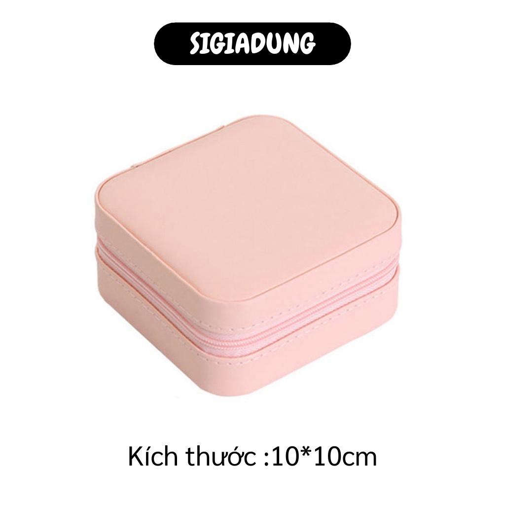 [SGD] Hộp Đựng ttrang Sức - Hộp Bảo Quản Dây Chuyền, Khuyên Tai, Nhẫn Bằng Da Pu 8861