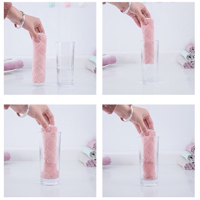 Sét 10 khăn 2 mặt siêu thấm hút