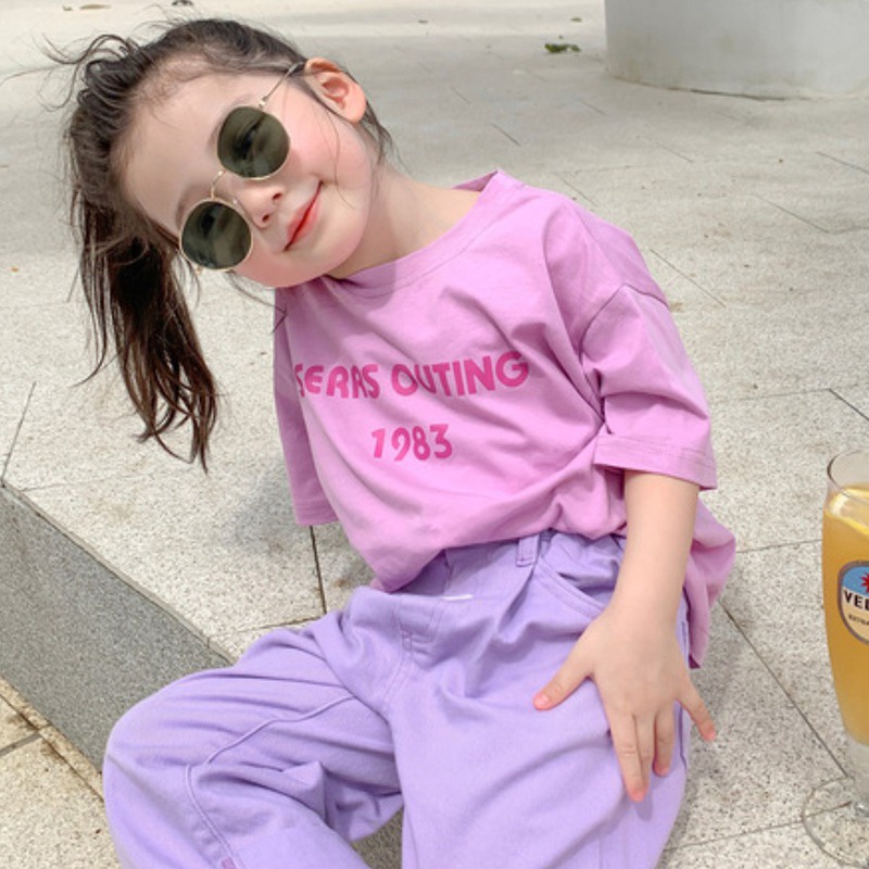 Áo Thun Ngắn Tay In Chữ Thiết Kế Đơn Giản Thoải Mái Dễ Phối Đồ Thời Trang Mùa Hè Hàng Ngày Mới Cho Nữ