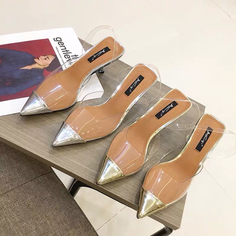 Guốc nữ trong bít mũi 5p đi cực êm chân