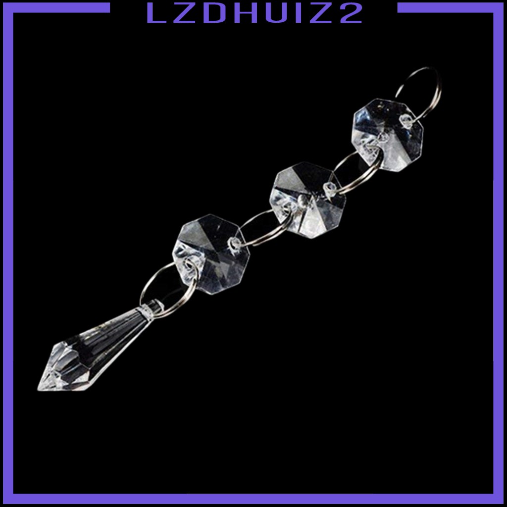 [Lzdhuiz] Set 10 Hạt Pha Lê Giọt Nước Trang Trí Cây Thông Noel Les Fleurs