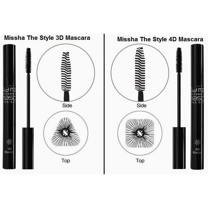 Mascara Làm Dày Và Cong Mi Missha The Style 3D/4D Mascara 7g