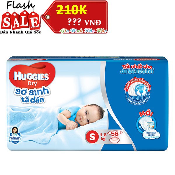 Tã Dán Sơ Sinh Huggies S88 /S56 /NB40