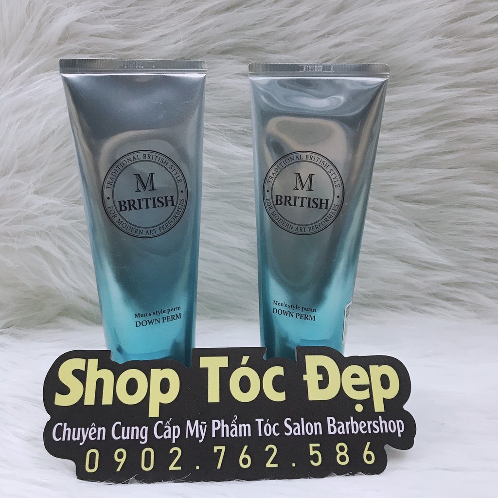 Kem ép side tóc nam  M BRITISH  Men’s Style Down Perm 200g chính hãng