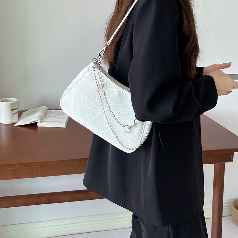 Túi Xách Nữ, Túi Đeo Chéo Nữ Kẹp Nách Họa Tiết Hoa Chìm Cao Cấp Đi Chơi Đi Làm Phong Cách Hàn Quốc