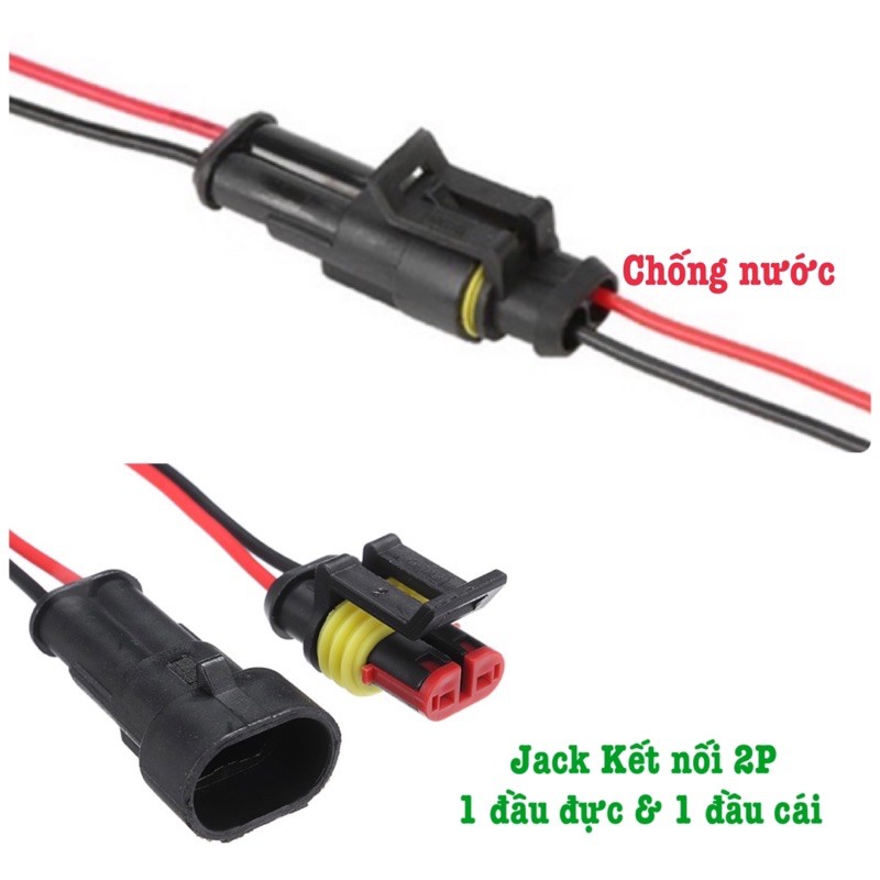 Jack Kết Nối 2P Dùng Cho Cho Xe Ô Tô, Xe Máy