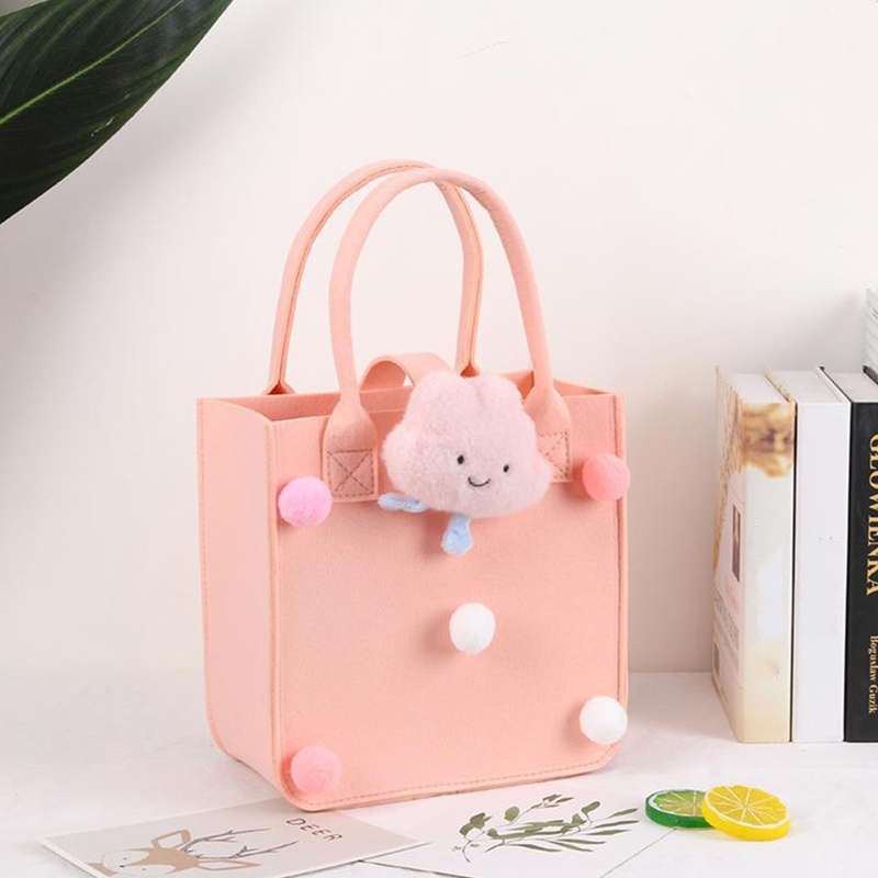 Seng Túi Tote Bằng Vải Nỉ Có Tay Cầm Dễ Thương Dành Cho Phụ Dâu / Giáo Viên Đi Biển