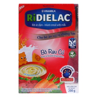 Bột ăn dặm RiDielac thịt bò rau củ 200gr