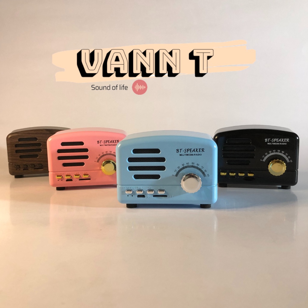 loa di động mini bluetooth BT-SPEAKER phong cách cổ điển