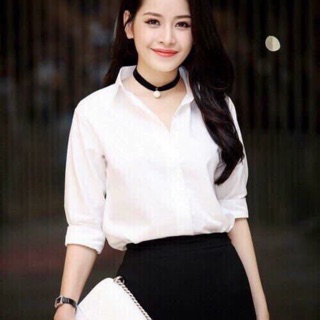 Sơ mi trắng nữ 🍍FREE SHIP🍍 Sơ mi nữ hàng Quảng Châu cao cấp giá rẻ,giảm 10k khi nhập [SOMI]