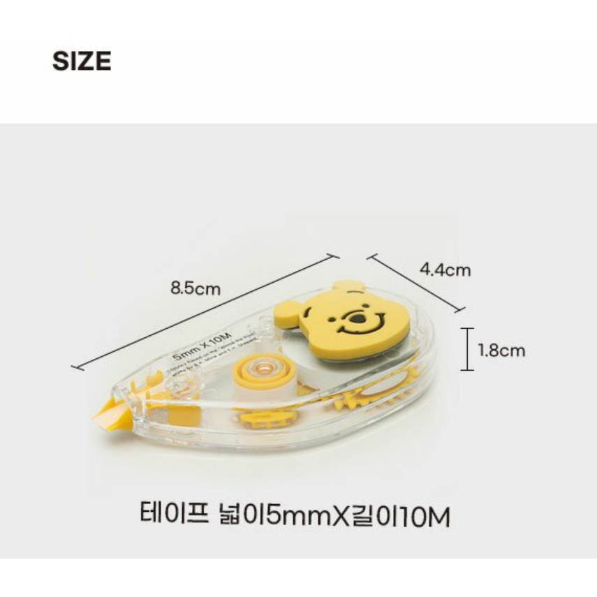 [DAISO Korea] Bút Xóa Kéo Hình Mickey / Pooh Sản Xuất Tại Hàn Quốc