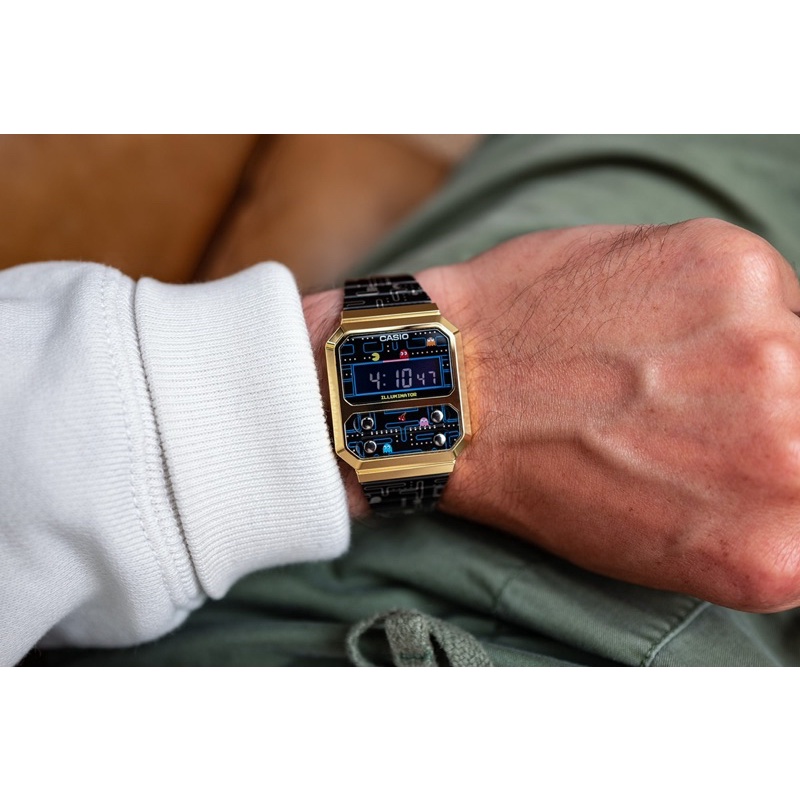 Đồng hồ nam casio vintage x pacman new season cực hiếm new fullbox chính hãng