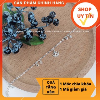 Lắc Chân Bạc🎉 Lắc chân bi trăng sao treo