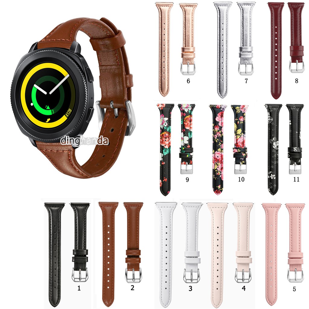 Dây da thay thế cho đồng hồ thông minh Samsung Gear Sport S4